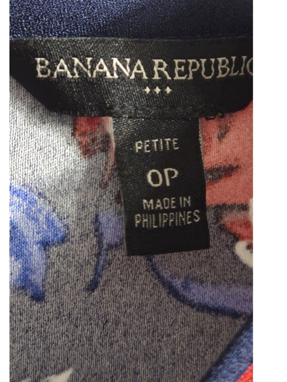Banana Republic Navy Floral Sheath Mini Dress Floral Feminine Buisiness Cocktail - Picture 7 of 7